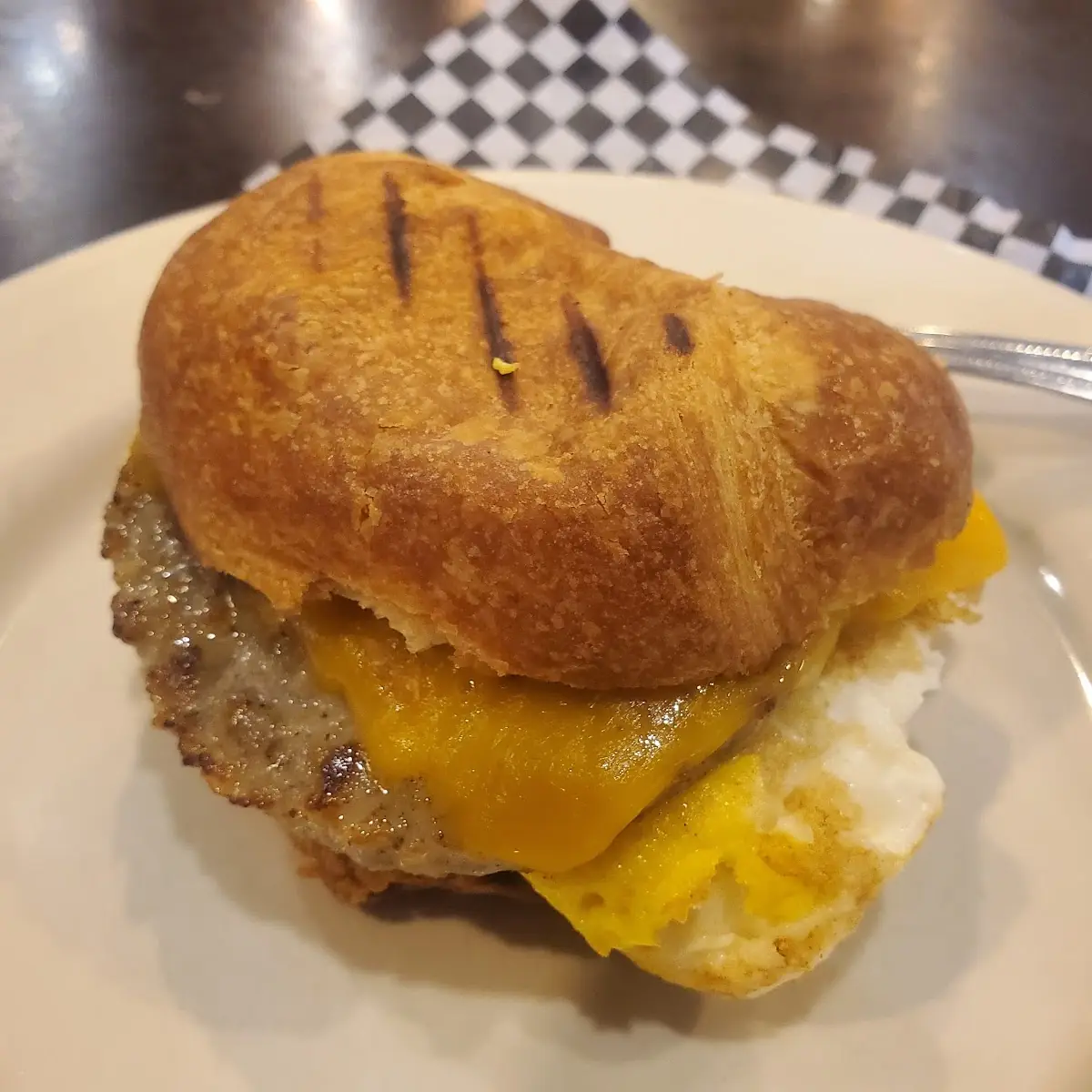 Sausage Egg & Cheese Croissant