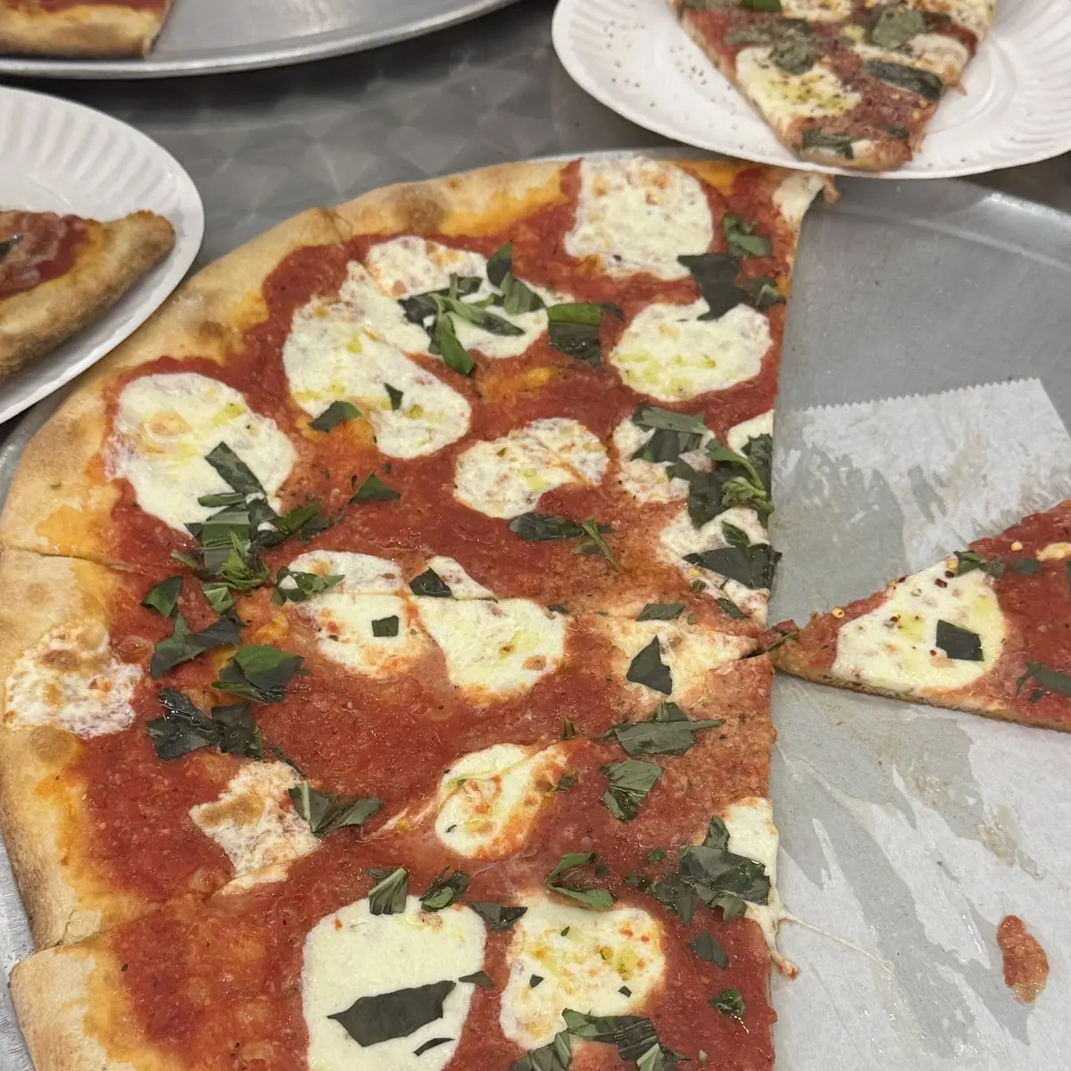 Fresh Buffalo Margarita Pizza with Handpicked Basil