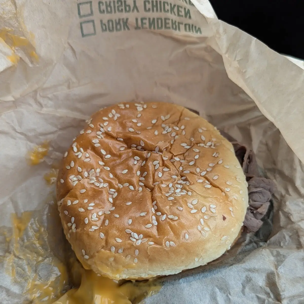 Roast Beef and Cheese Sandwich