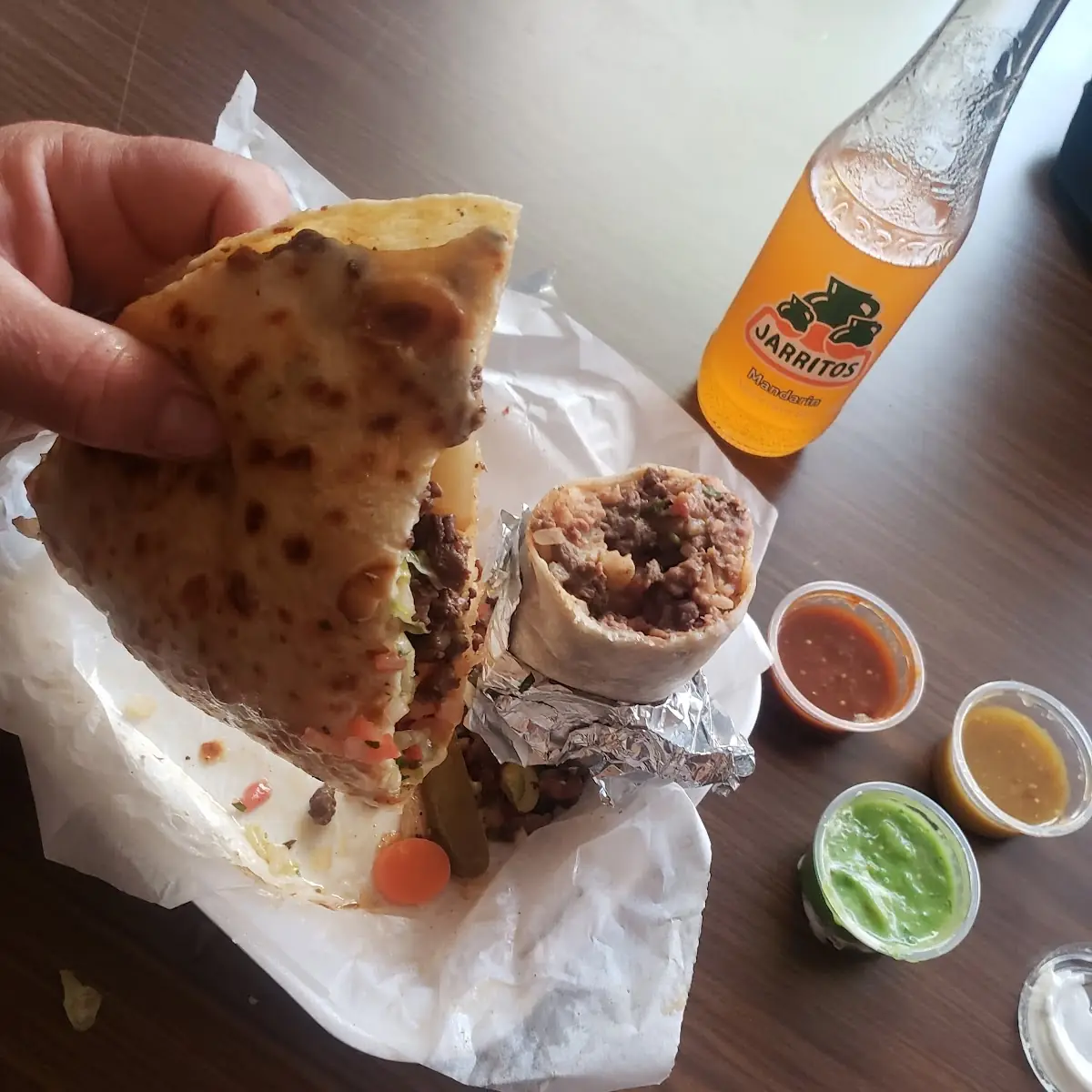 Soper Quesadilla Asada Burrito