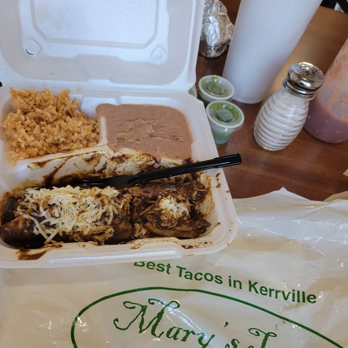 Mole Chicken Enchiladas