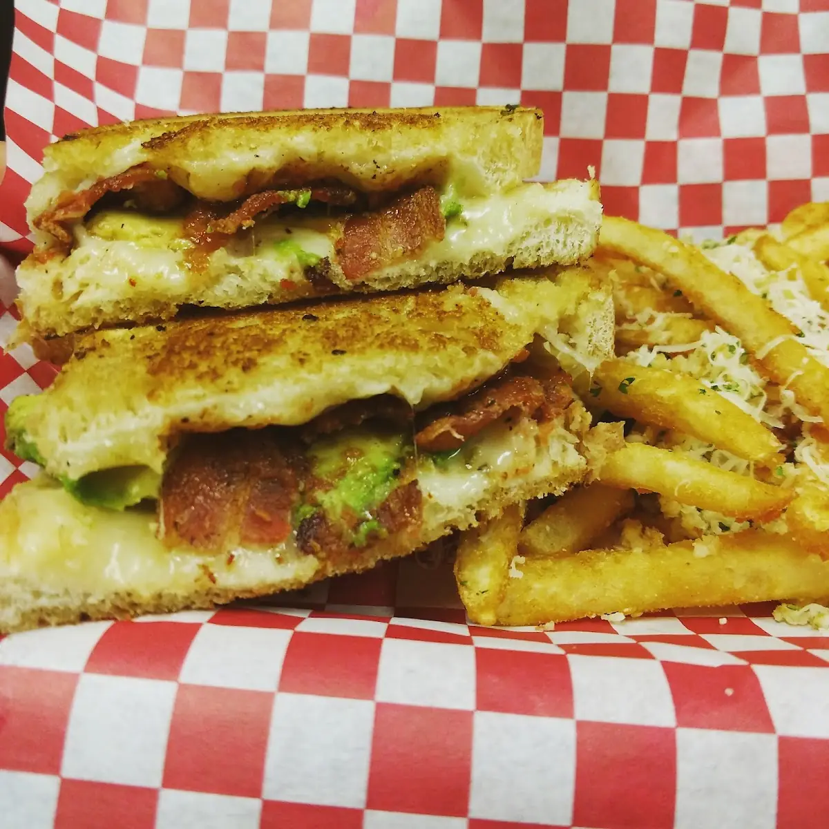 Mason's Grilled Cheese Bacon Burger