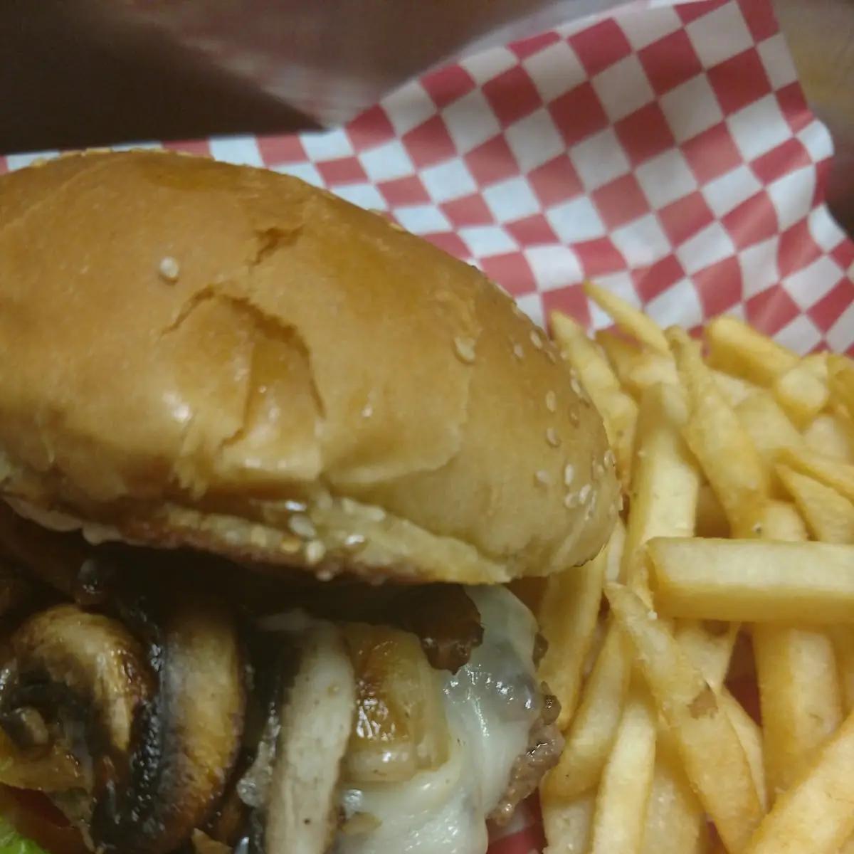 Mushroom Swiss Burger