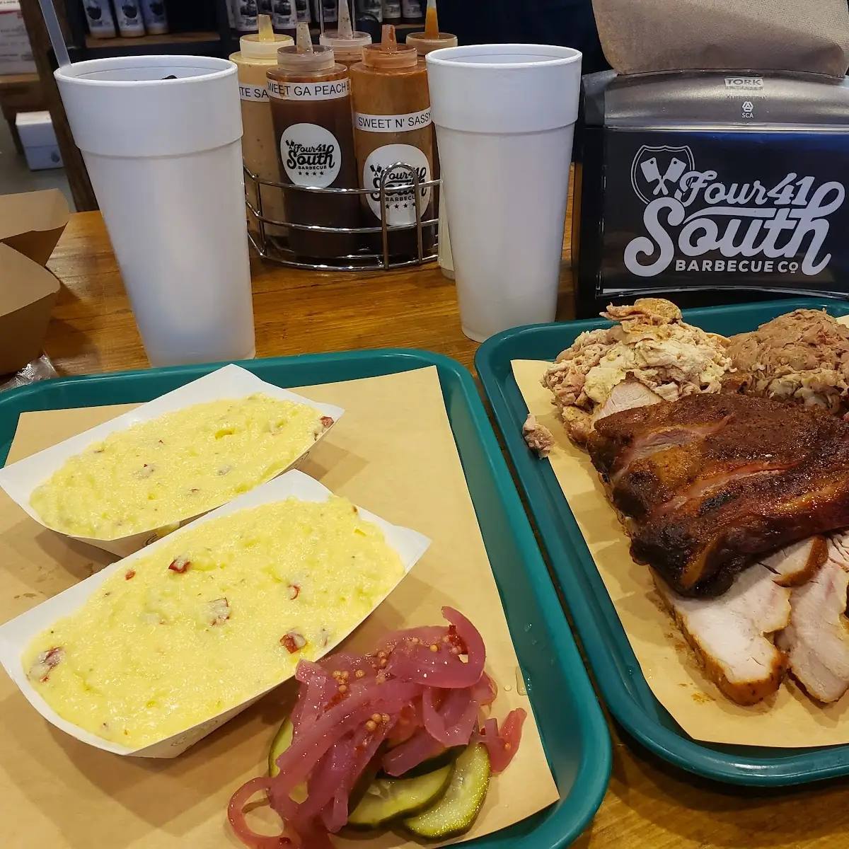 Smoked Brisket and Sausage Platter