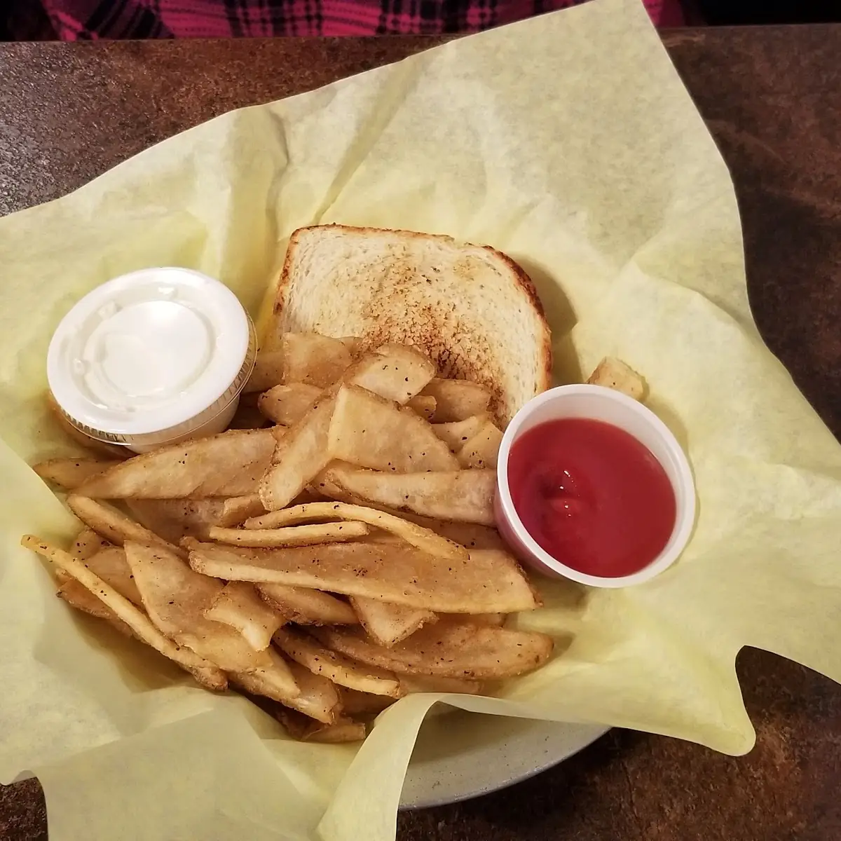 Black Pepper Fries and Grilled Cheese