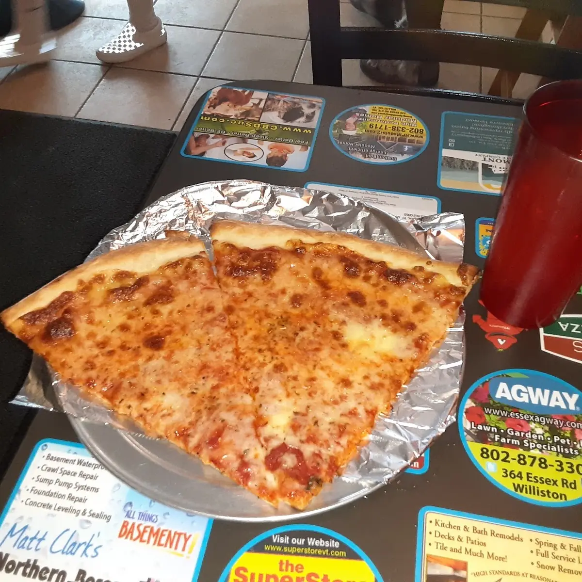 Plain Slice of Cheese Pizza