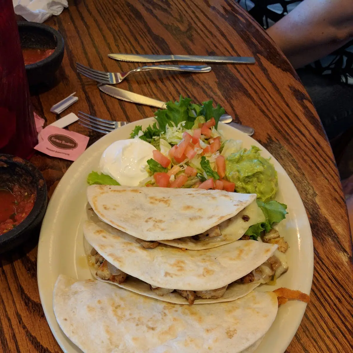 Chicken Quesadilla w Mushrooms