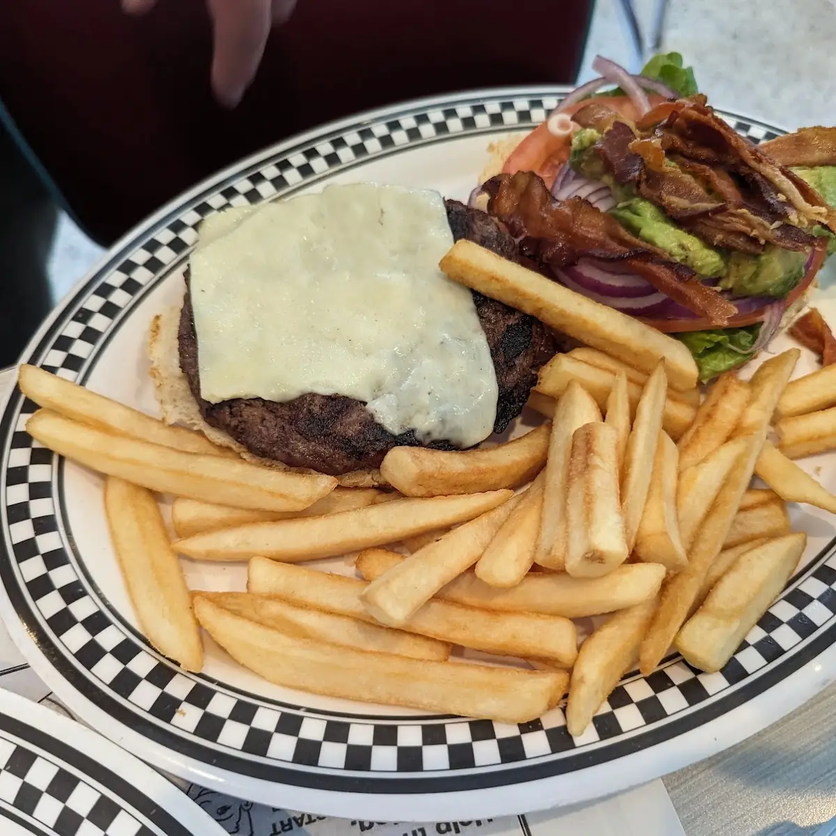 Bacon Cheeseburger with Fries