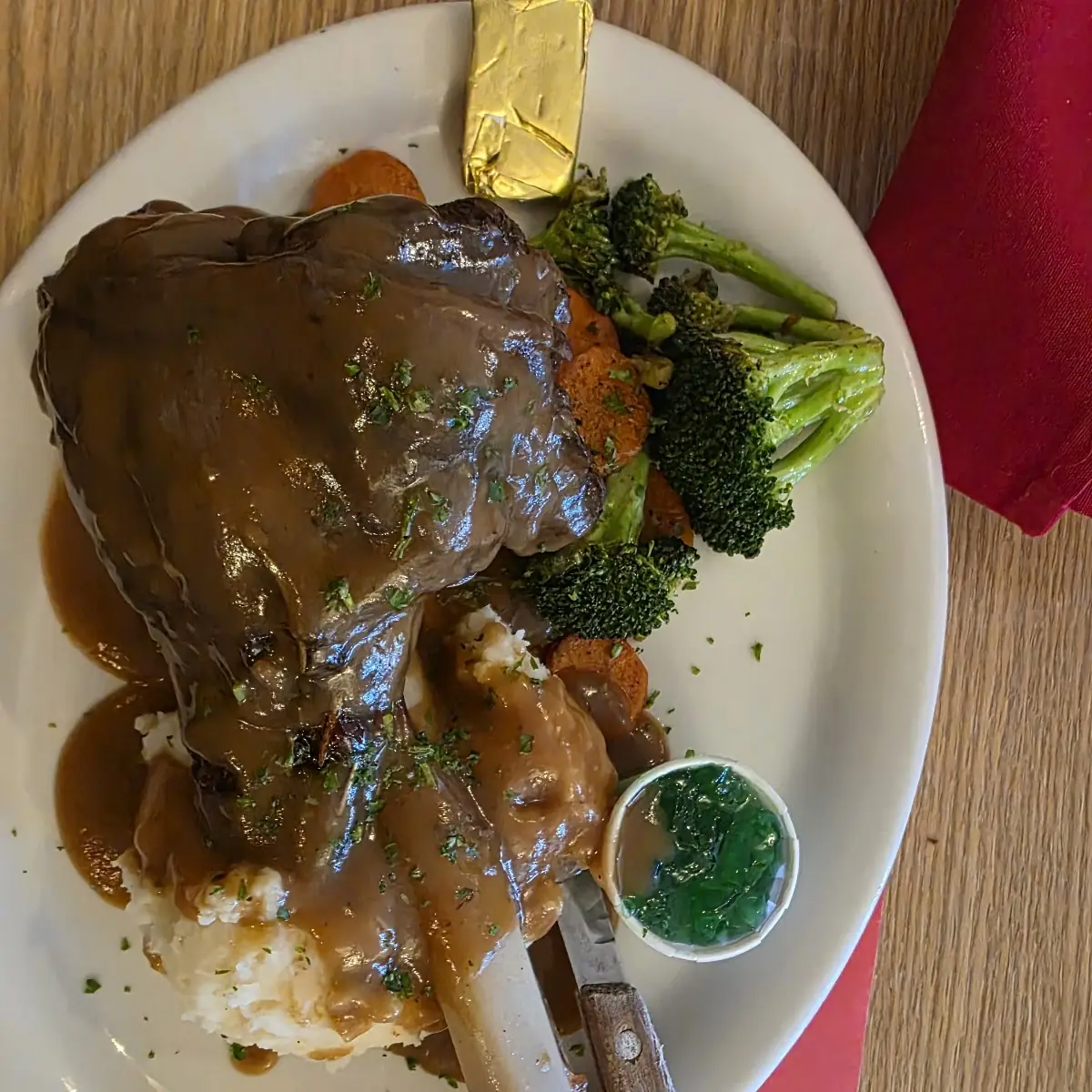 Country Fried Steak with Beef Gravy Mashed Potatoes and Vegetables