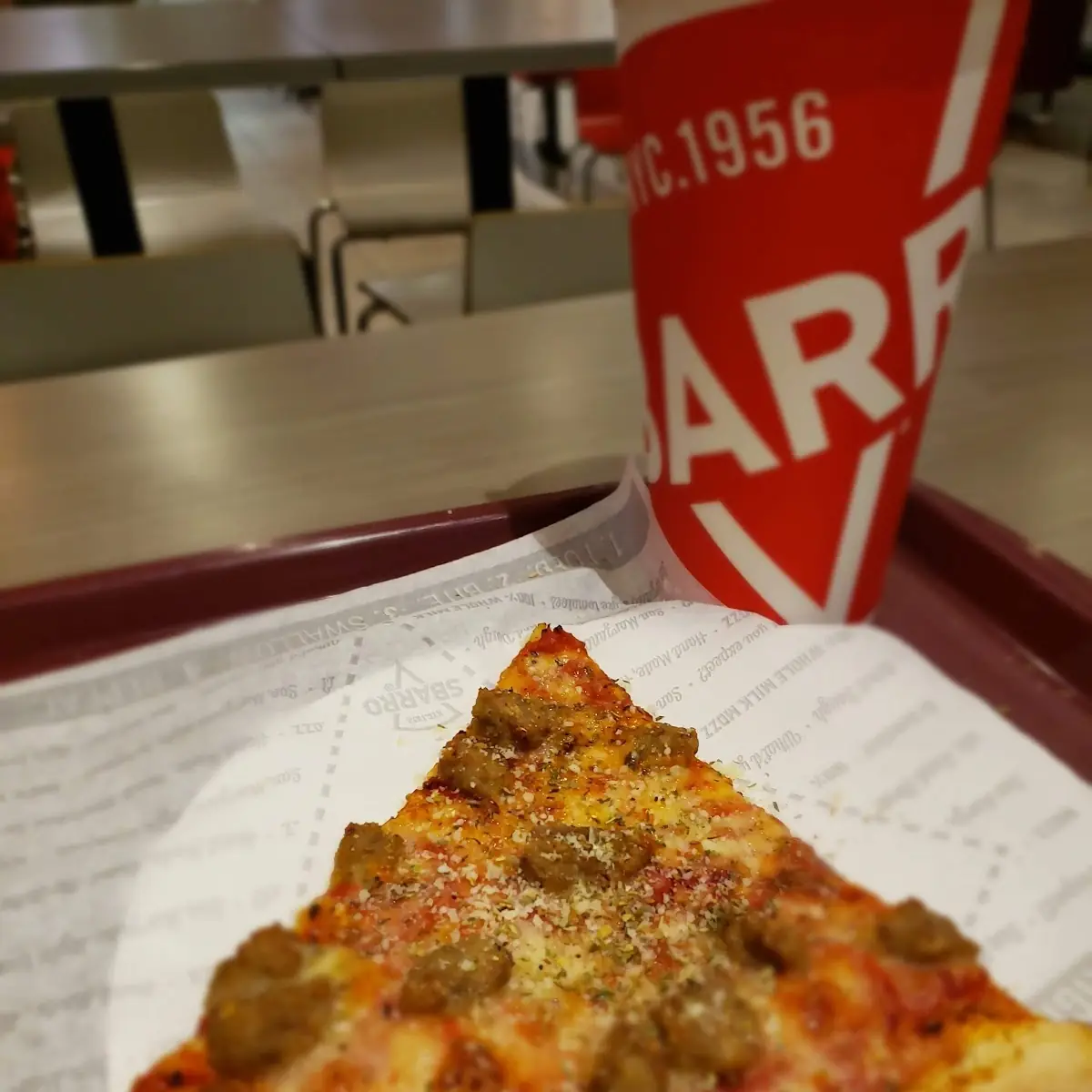 Sausage Pizza Slice