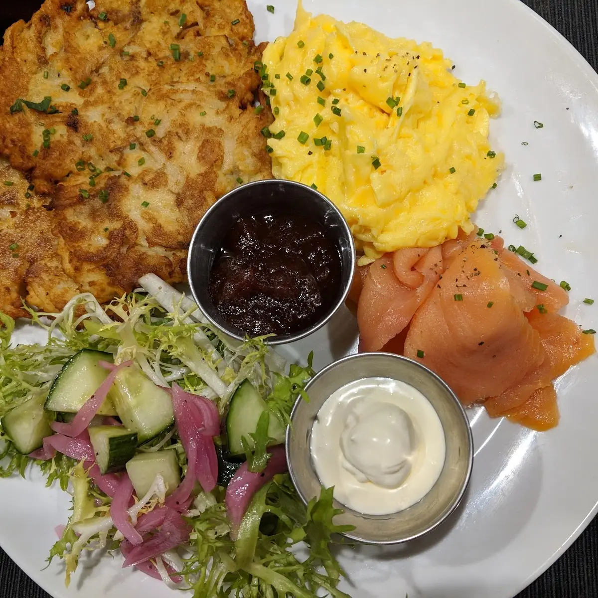 Latte & Smoked Salmon Platter