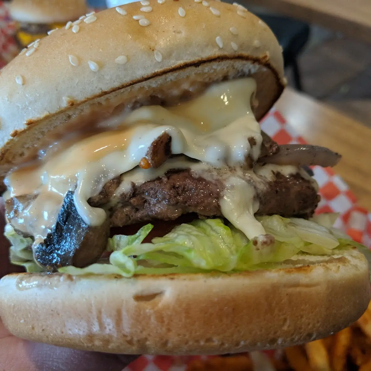 Mushroom Swiss Burger