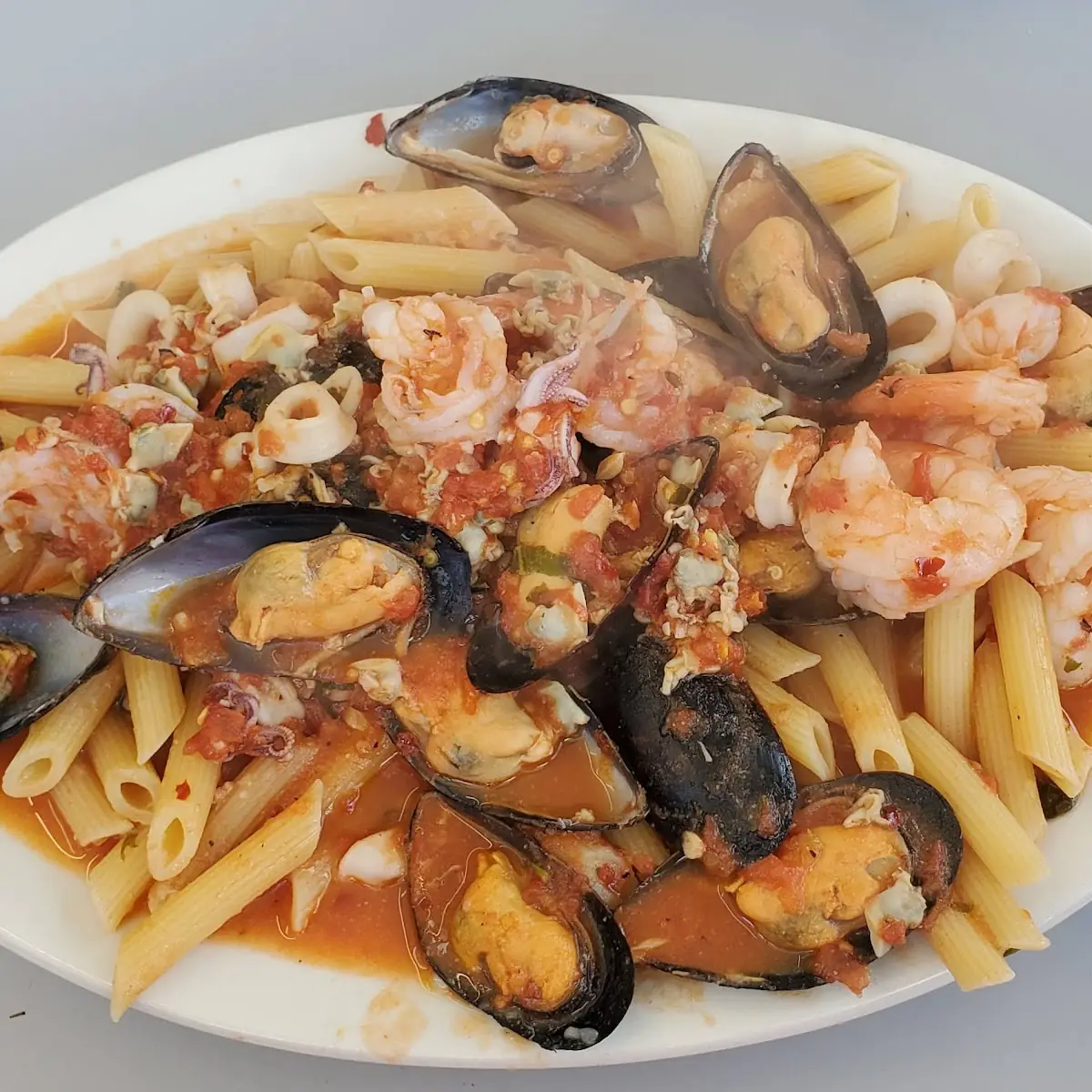 Pasta with Seafood Delight