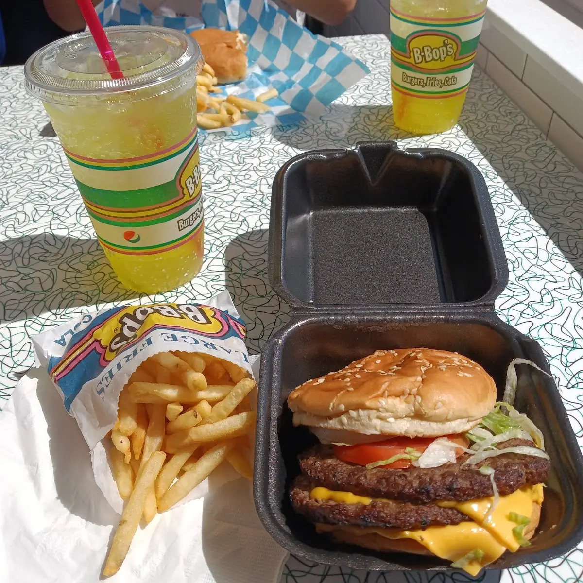 Double Half 1 2 Cheeseburger Combo