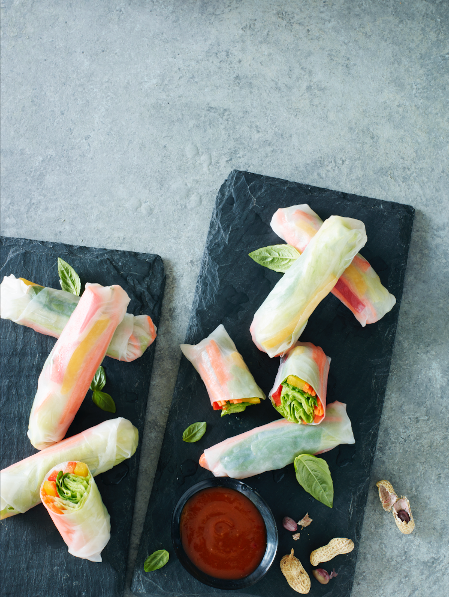 Salad Rolls, Chopped Leaf
