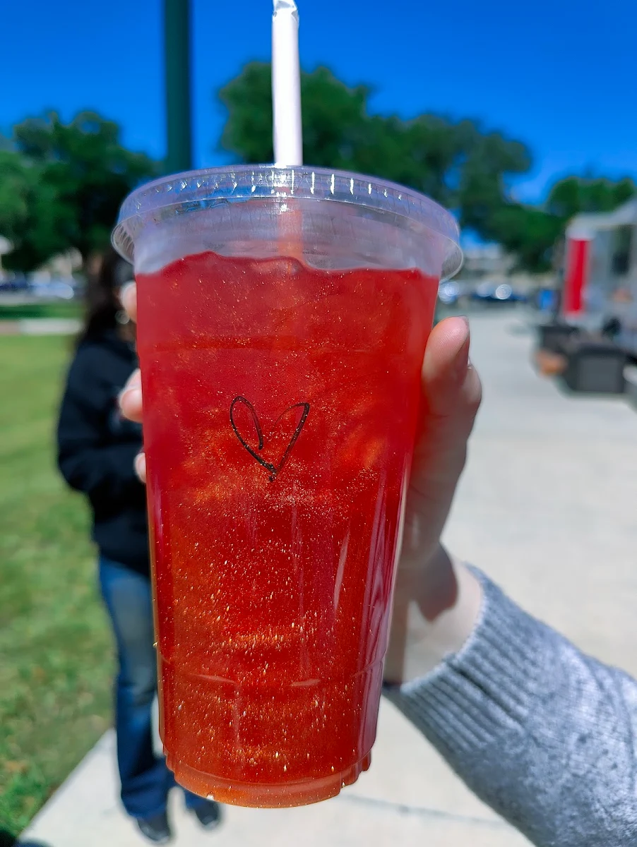 Heartbreaker Passion Tea and Raspberry Tea with Glitter
