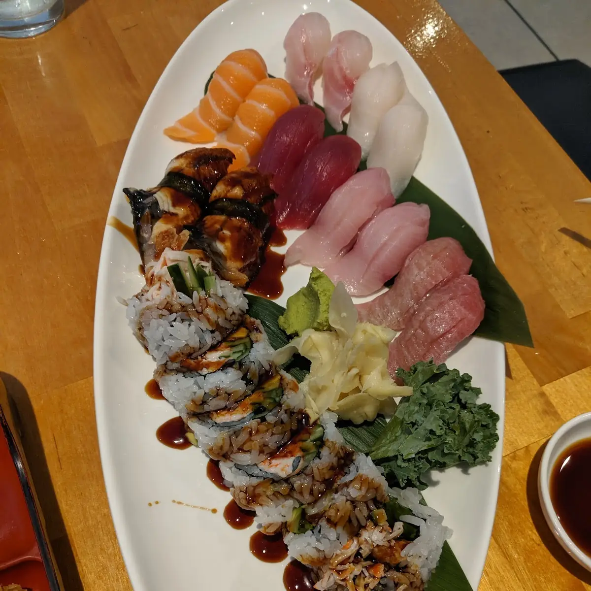 Philadelphia and Rainbow Roll