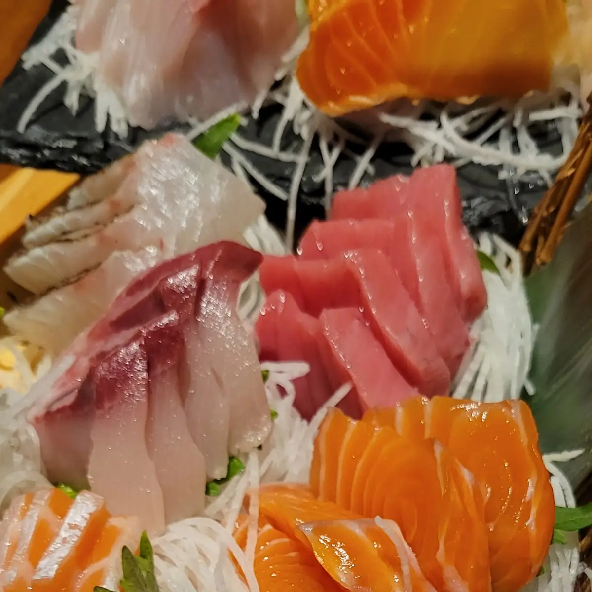 Sliced Raw Fish Sashimi Platter