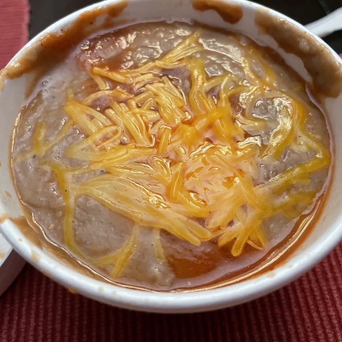 Refried Beans and Cheese