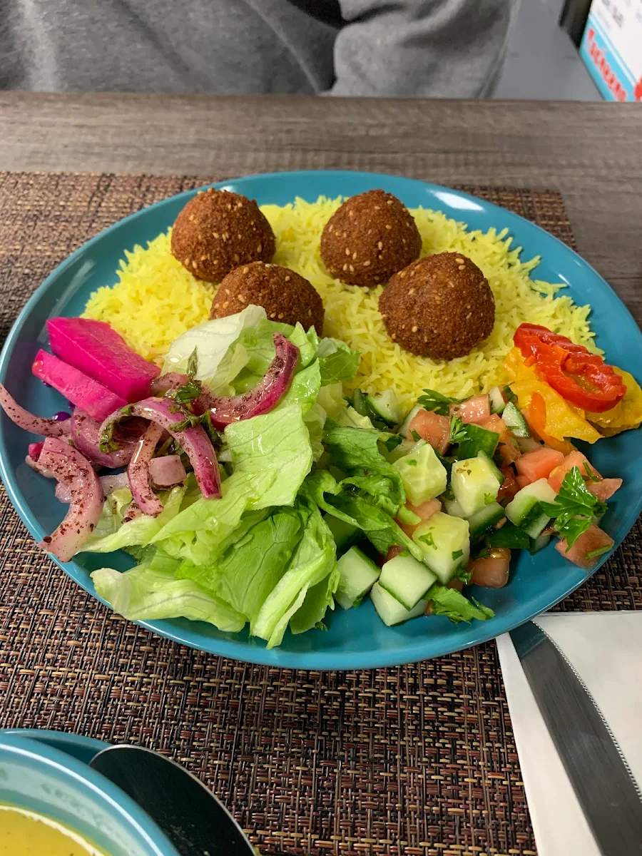 Iraqi Falafel with Basmati Rice Yellow