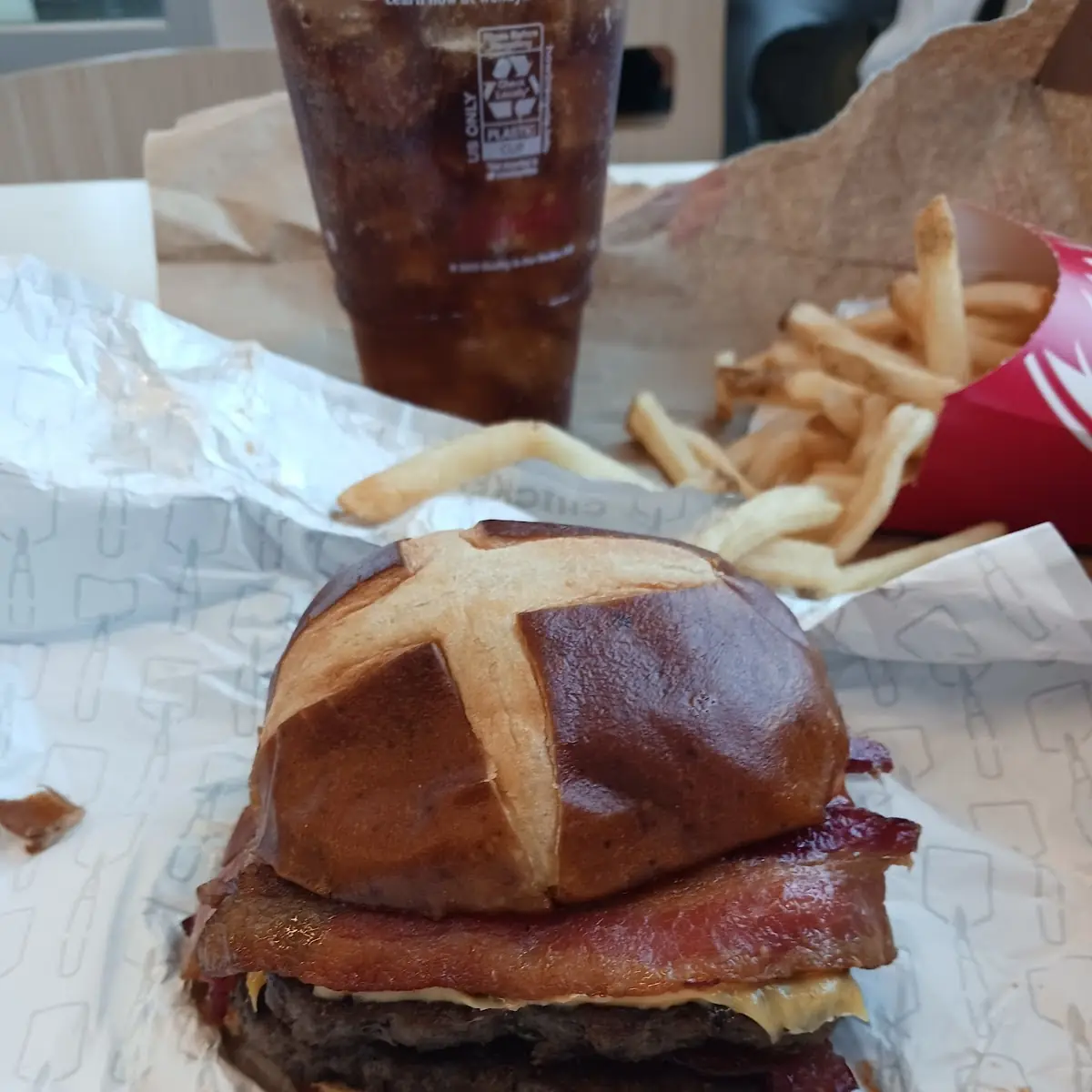 Pretzels Bacon Burger