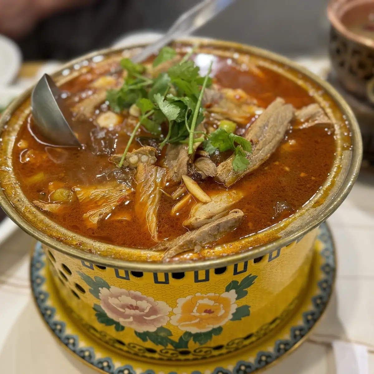 Sizzling Spicy Beef Tripe Hotpot