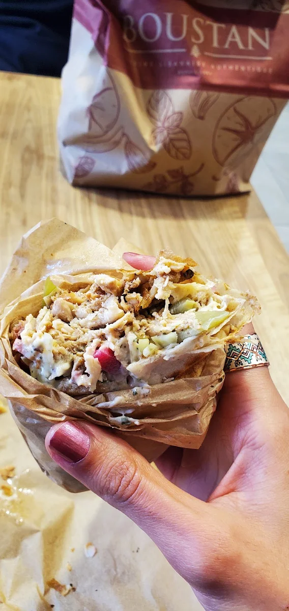 Chicken & Beef Shawarma Wraps, Restaurant Boustan