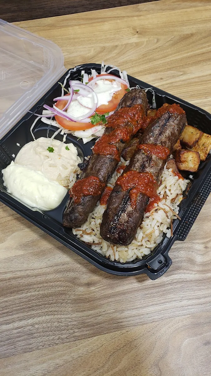 Kafta Kebab Platter, Restaurant Boustan