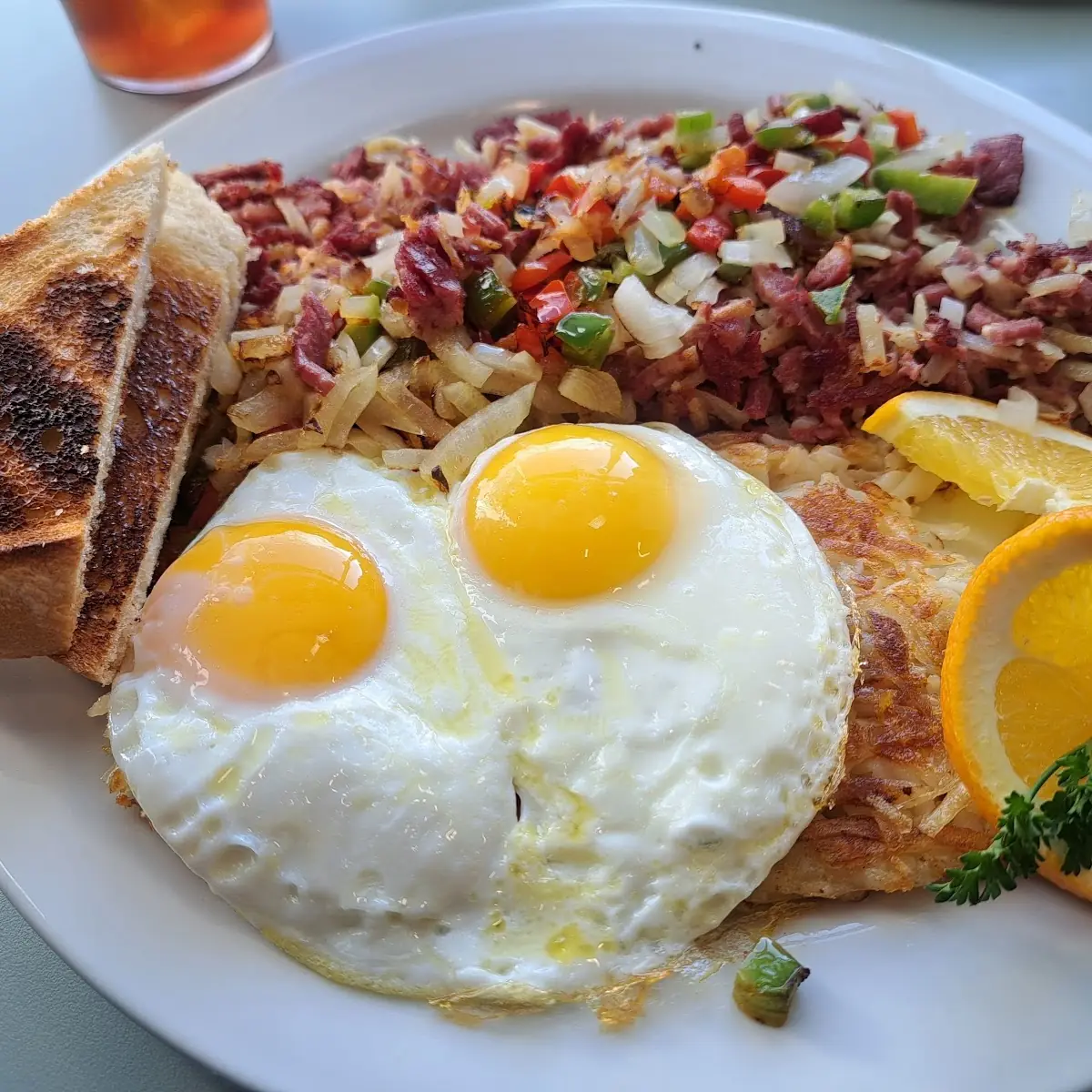 Corned Beef Hash and Eggs