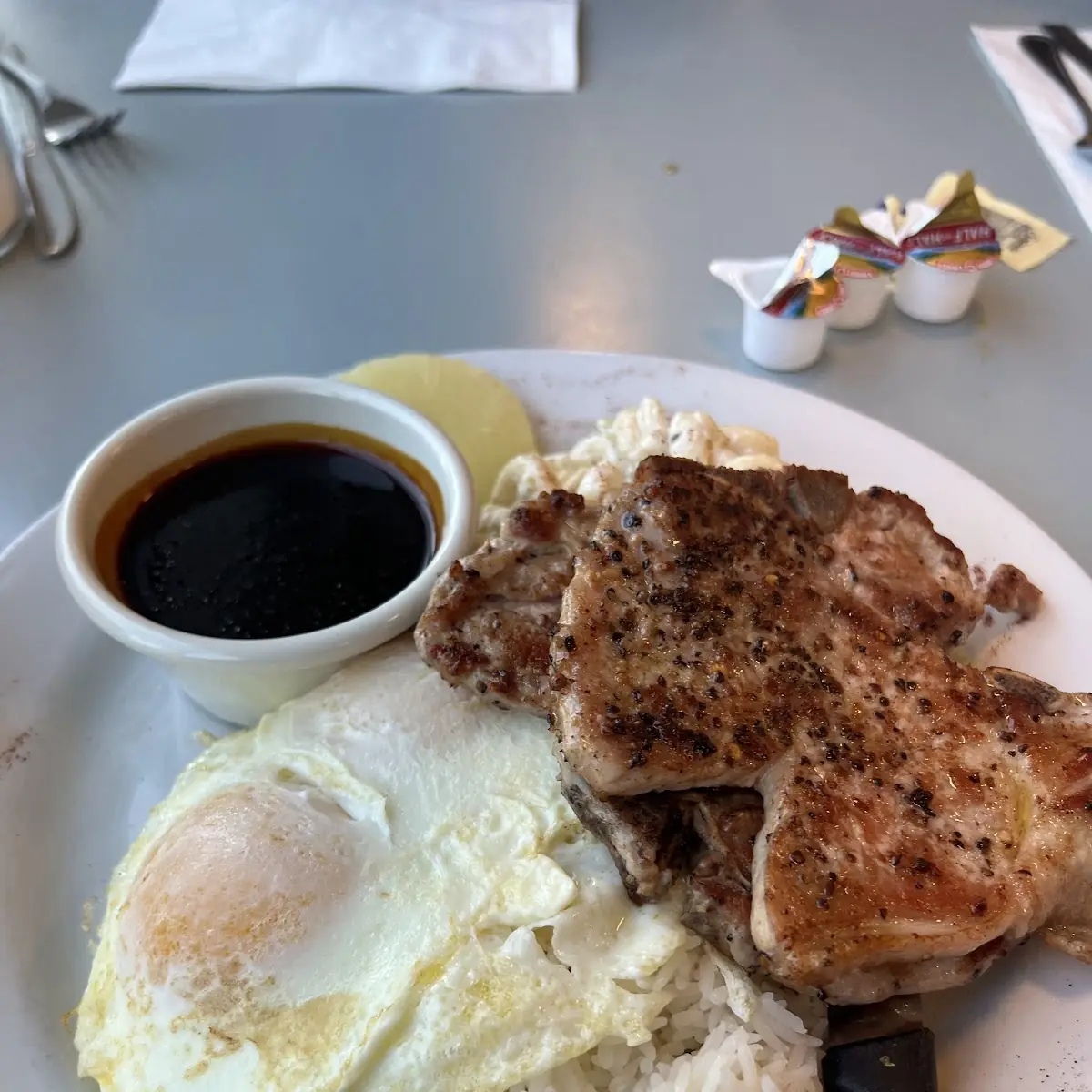 Pork Chops & Eggs