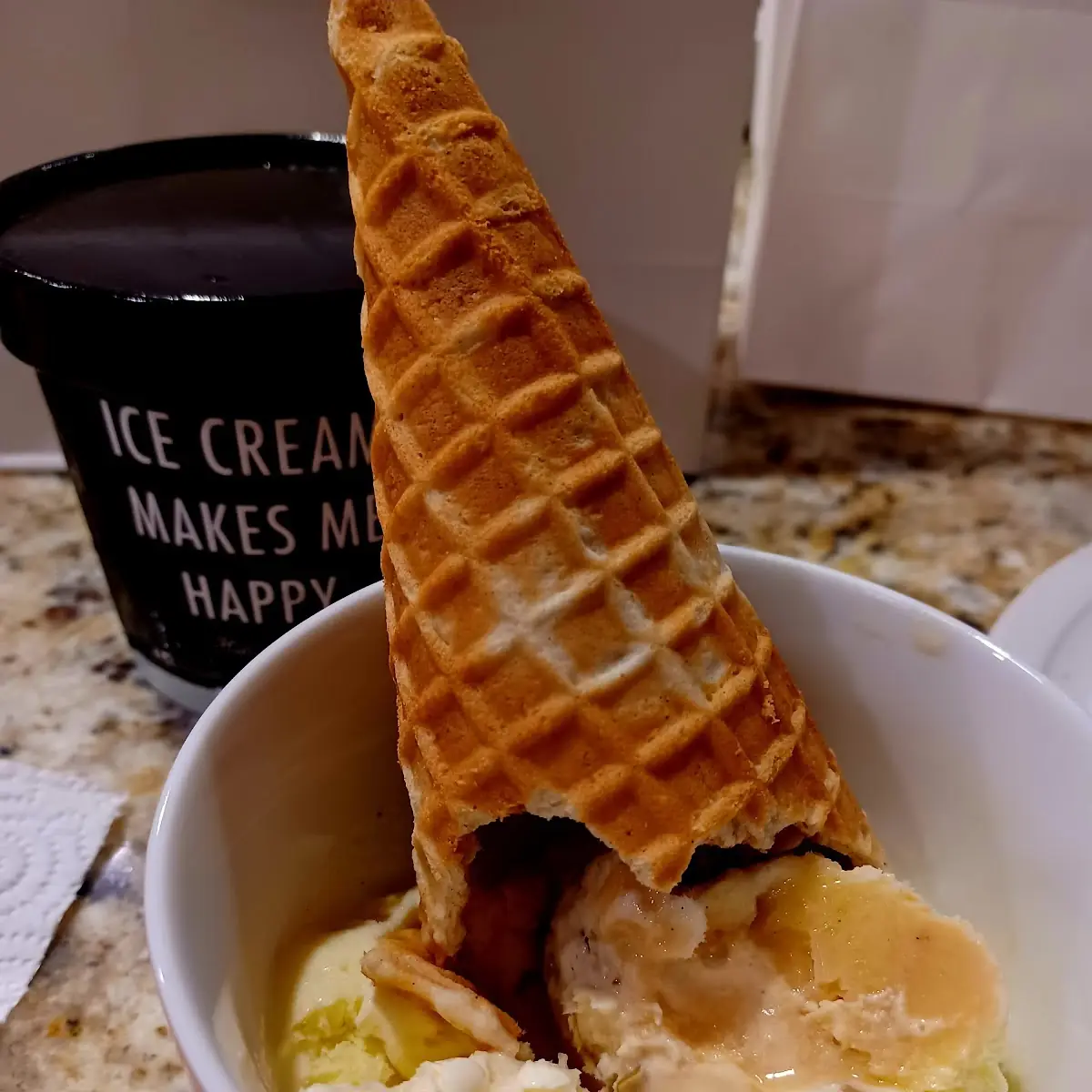 Toasted Coconut Waffle Cone Bits