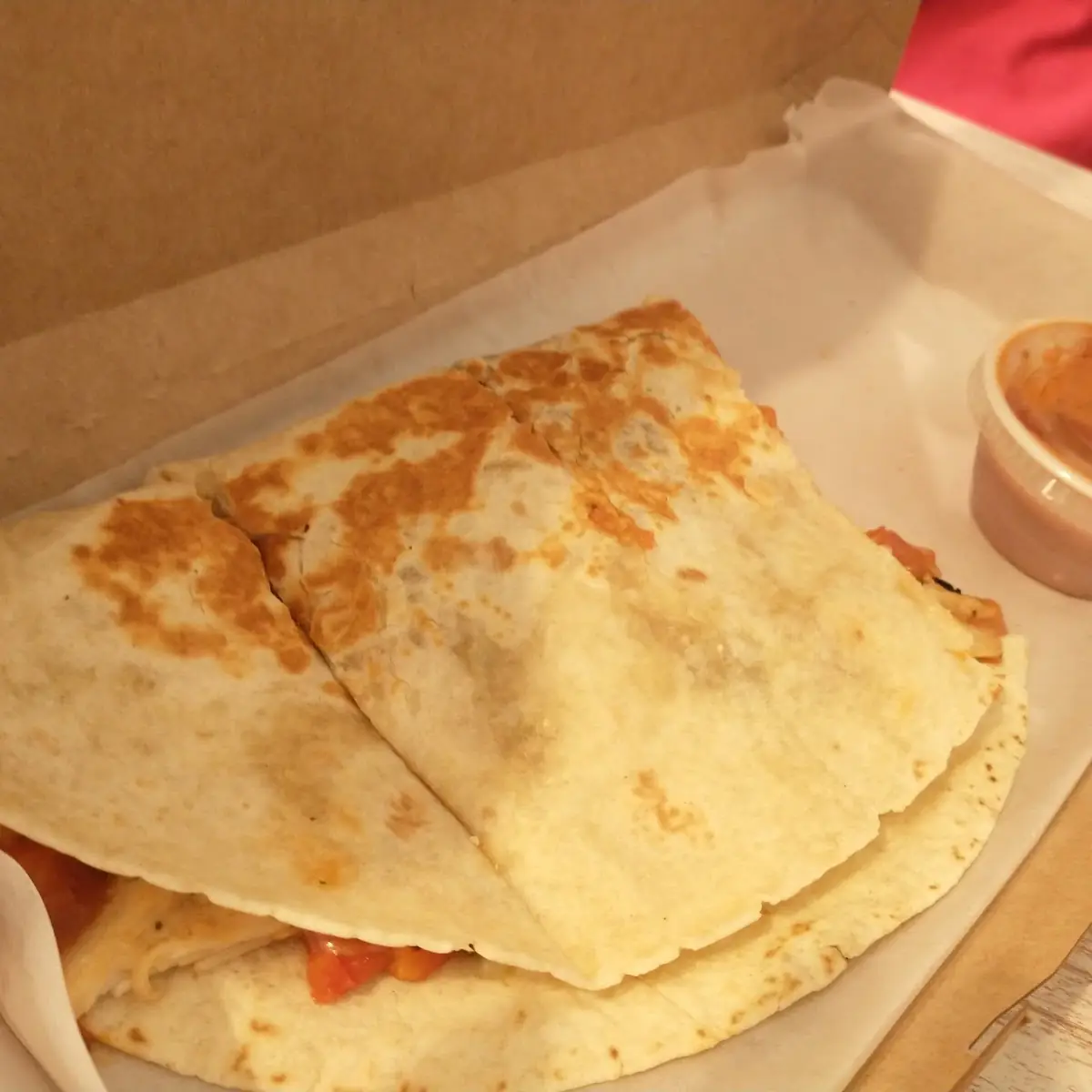Sante Fe Chicken and Cheese Quesadilla