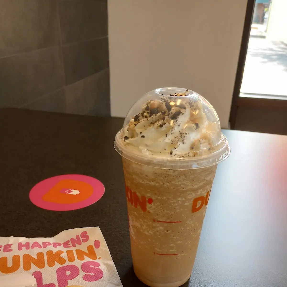 Medium Butter Pecan Iced Coffee and 2 Cream Cheese Mini Bagel Bites