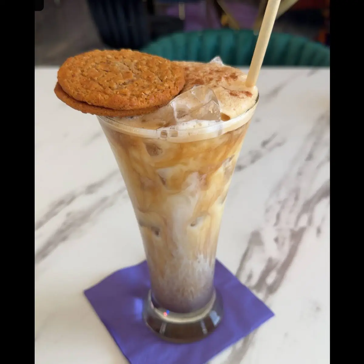 Iced Bourbon Oatmeal Cookie Coffee
