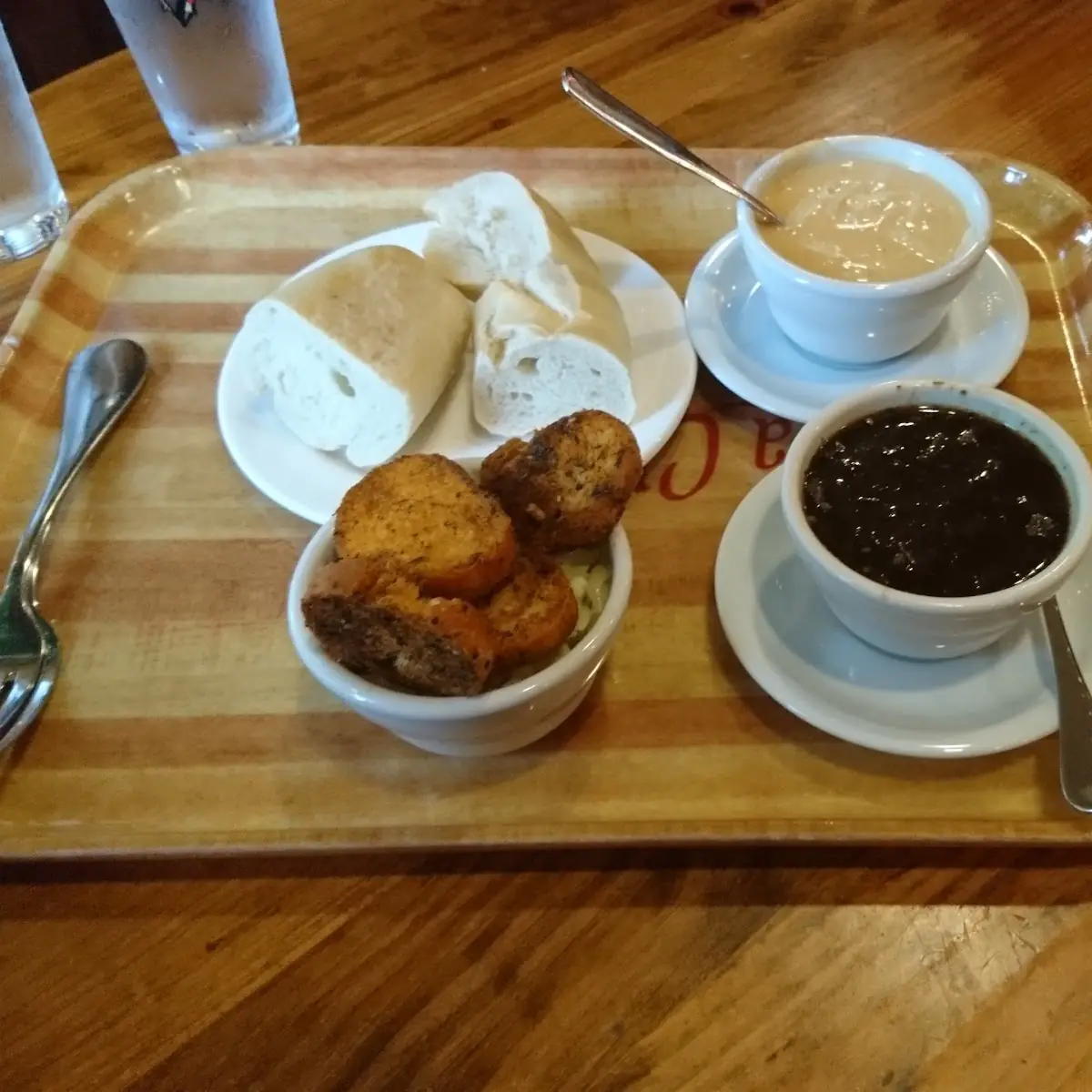 French Onion Soup and Carrot Soup