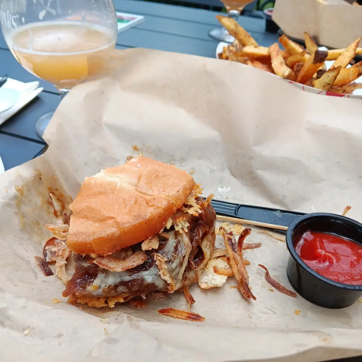 French Onion Burger