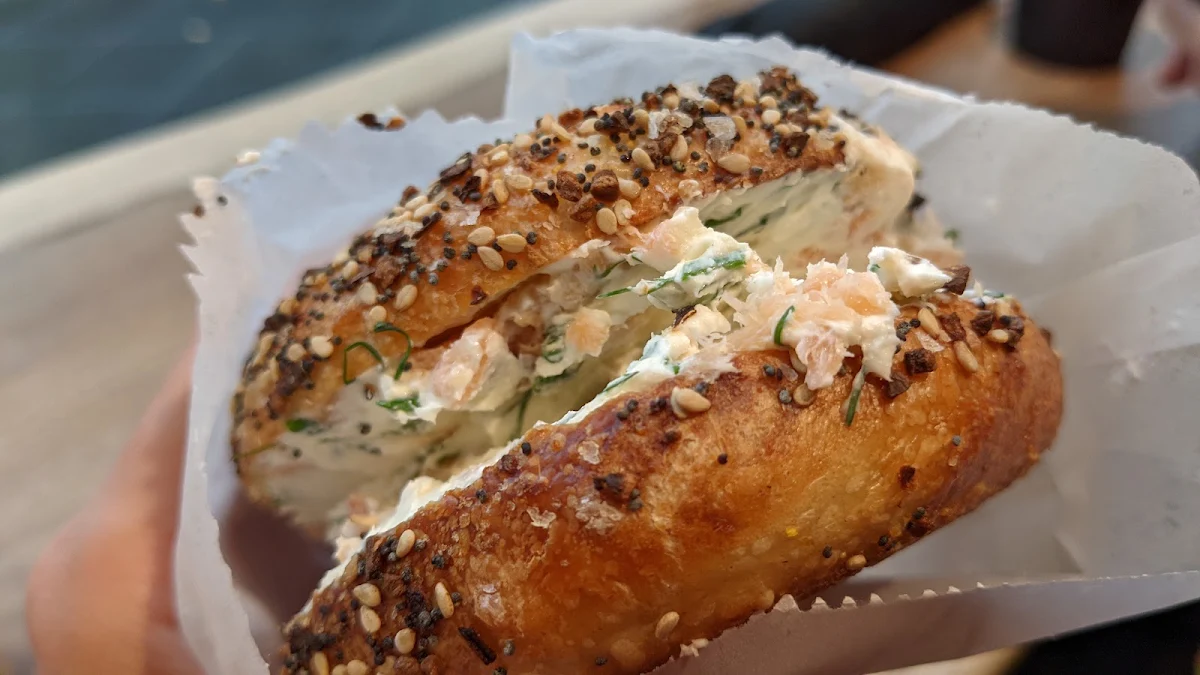 Everything Bagel with Lox Spread