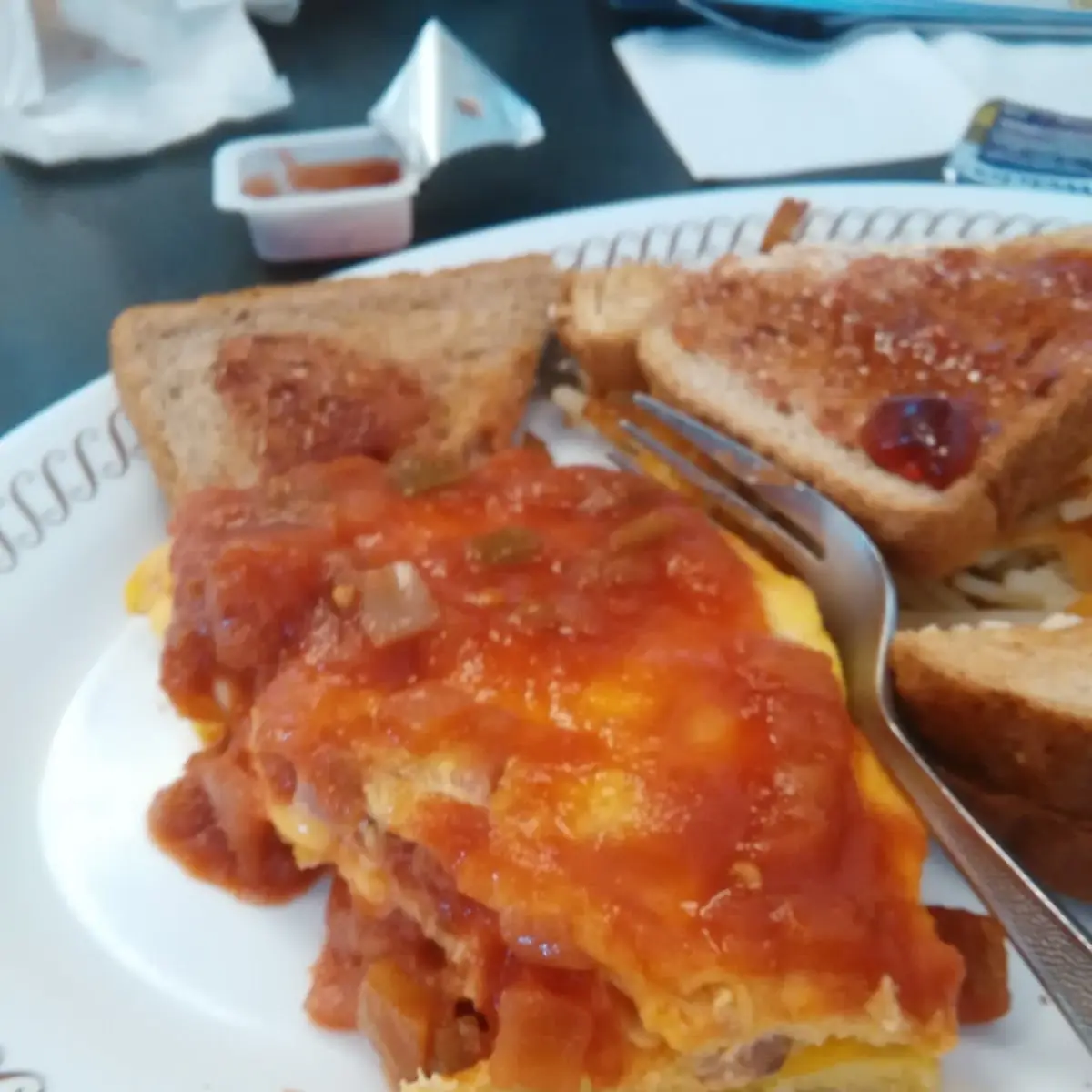 Ham and Egg Omelette