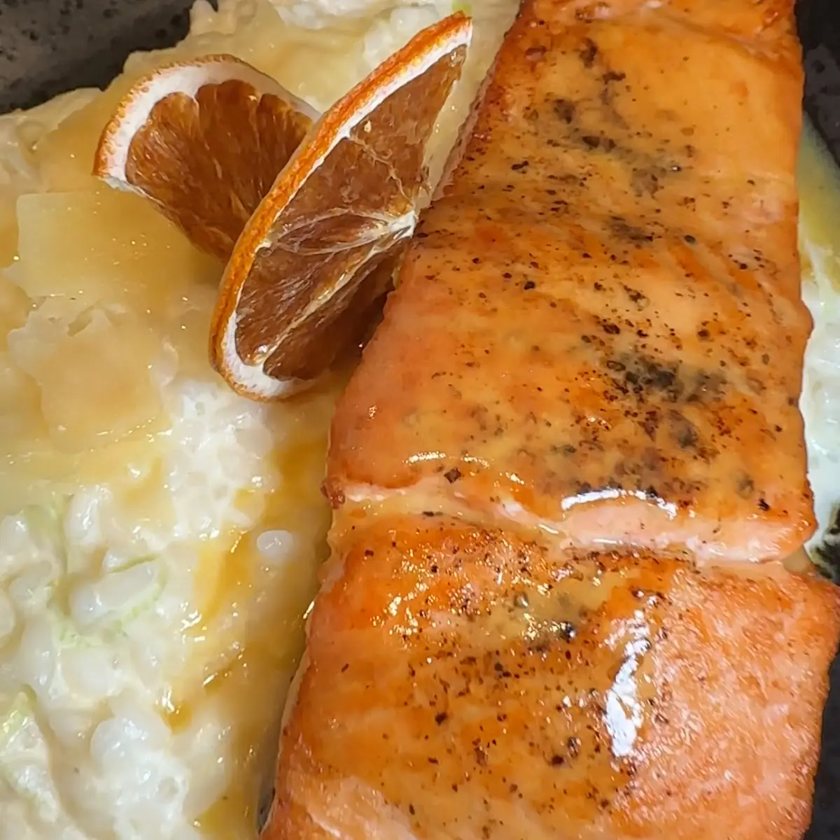 Orange-glazed Salmon