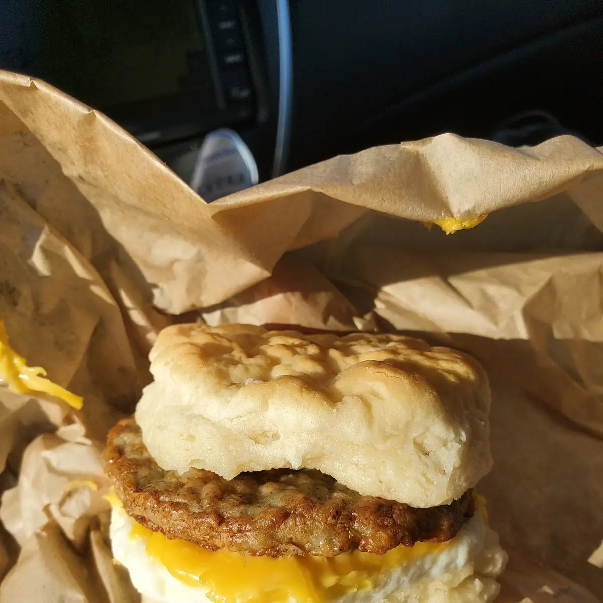 Sausage Egg and Cheese Biscuit