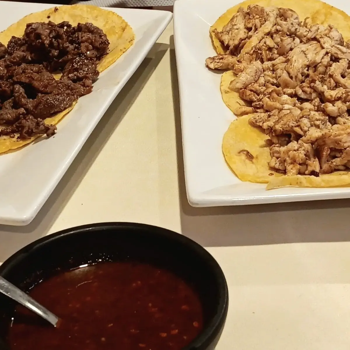 Steak and Chicken Tacos
