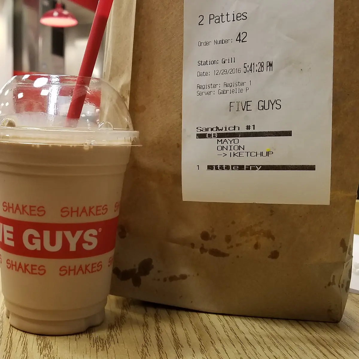 Double Cheeseburger Chocolate Shake