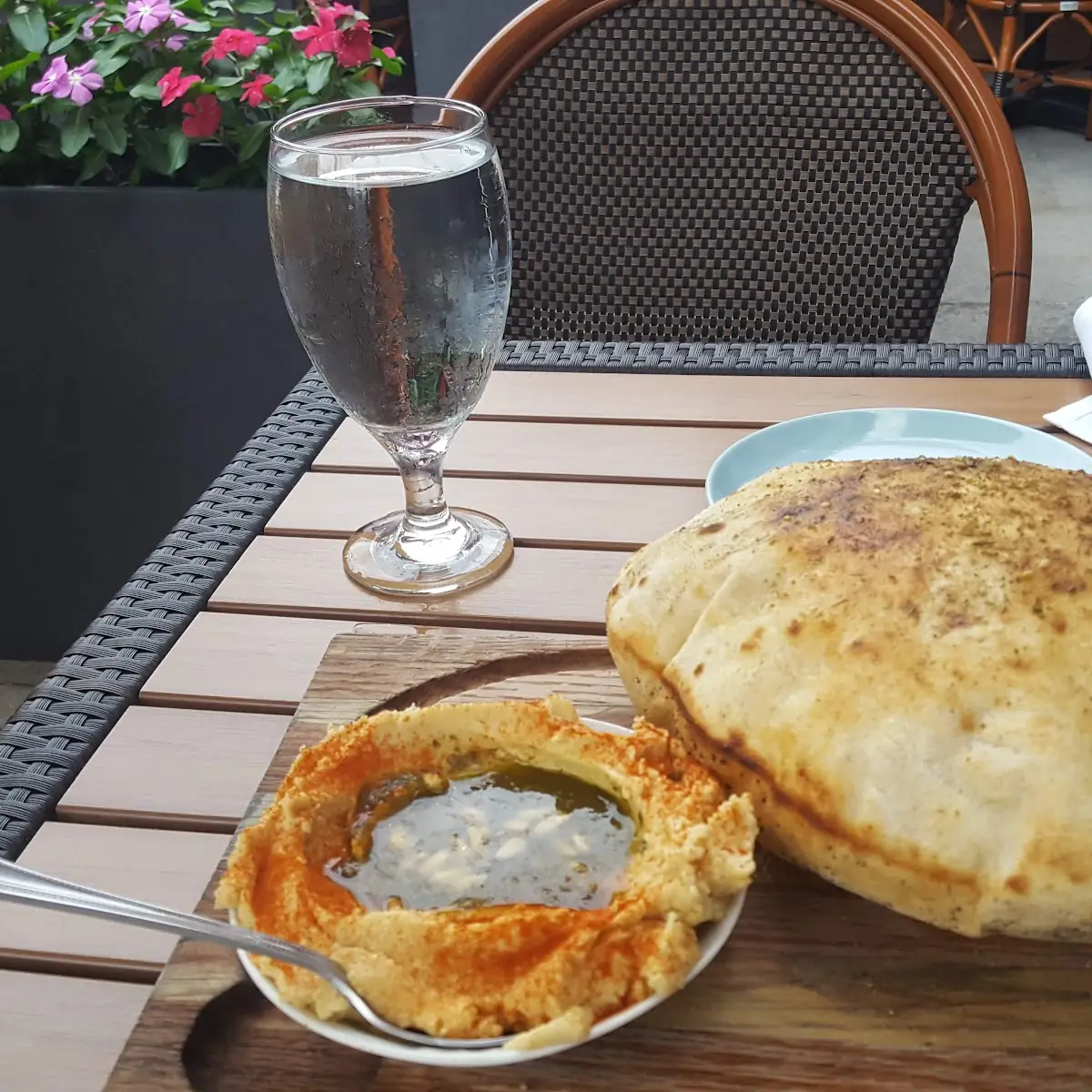 Hummus and Hourno Bread