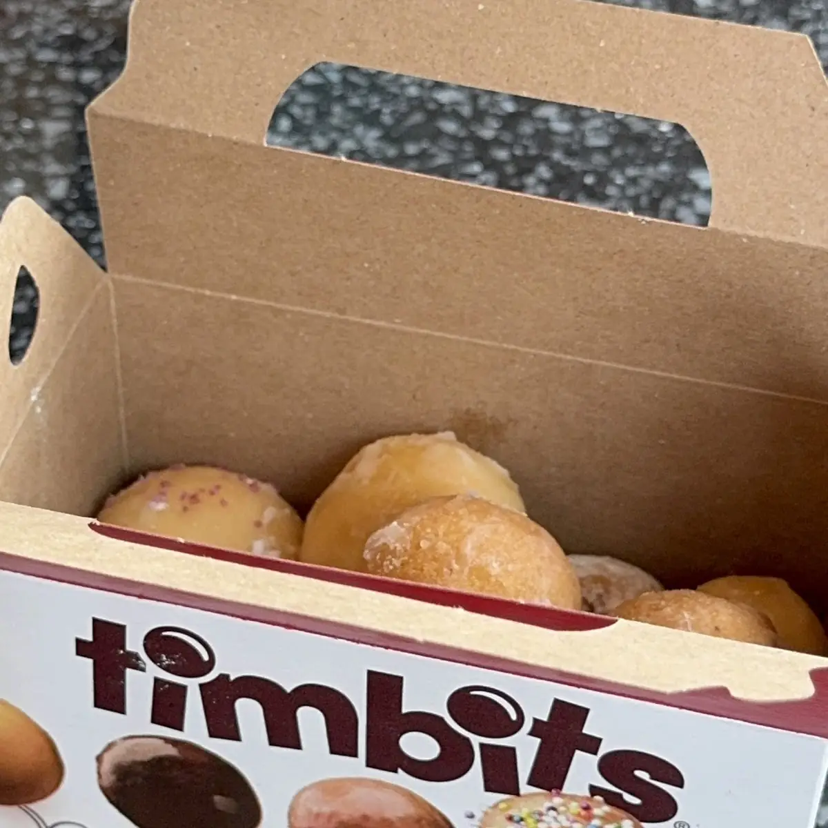 Chocolate Glazed Timbit, Tim Hortons
