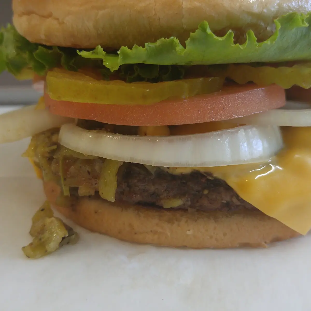 Green Chile Burger to Die