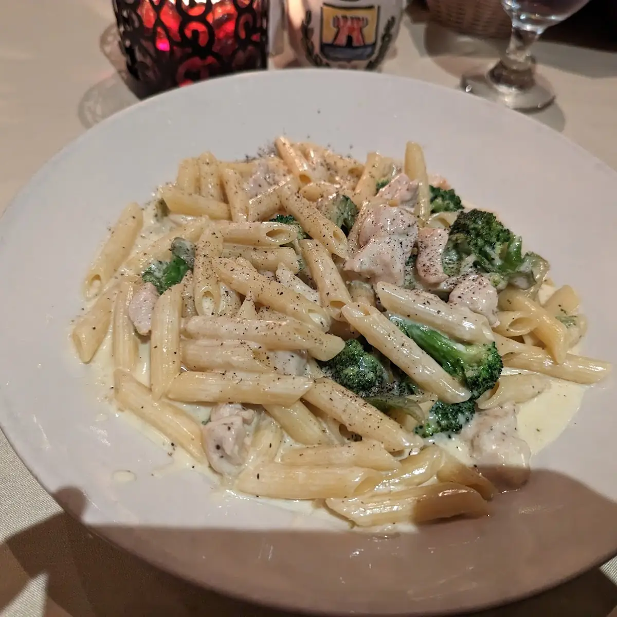Chicken Broccoli Pasta in Cream Sauce
