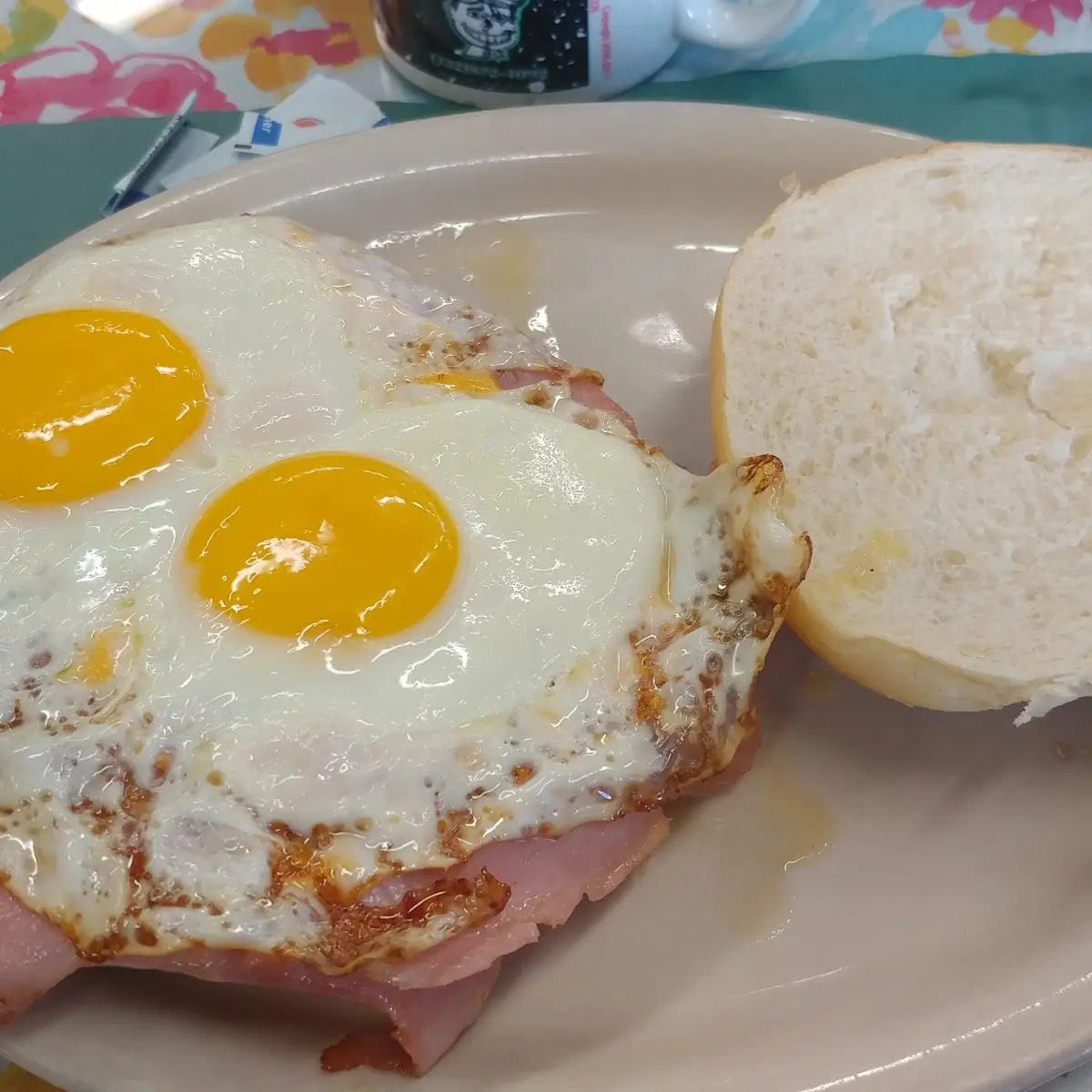 Ham Egg and Cheese Sandwich on Hard Roll