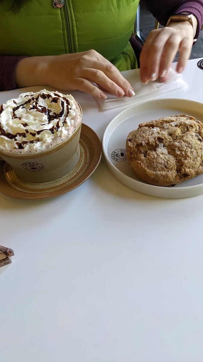 Hot Cocoa and Scone