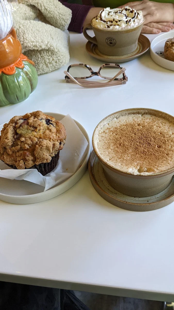 Whipped Coffee and Blueberry Muffin