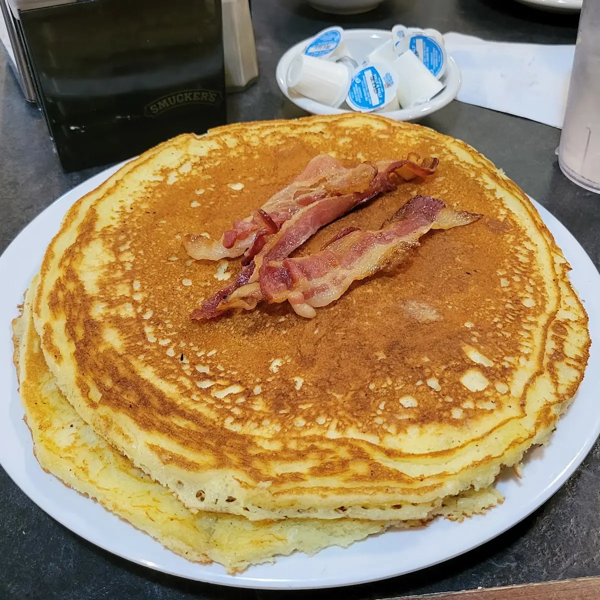 Pancake Breakfast with Sausage Eggs